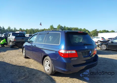 2007 Honda Odyssey Ex из США, поврежденный, VIN 5FNRL384X7B112355